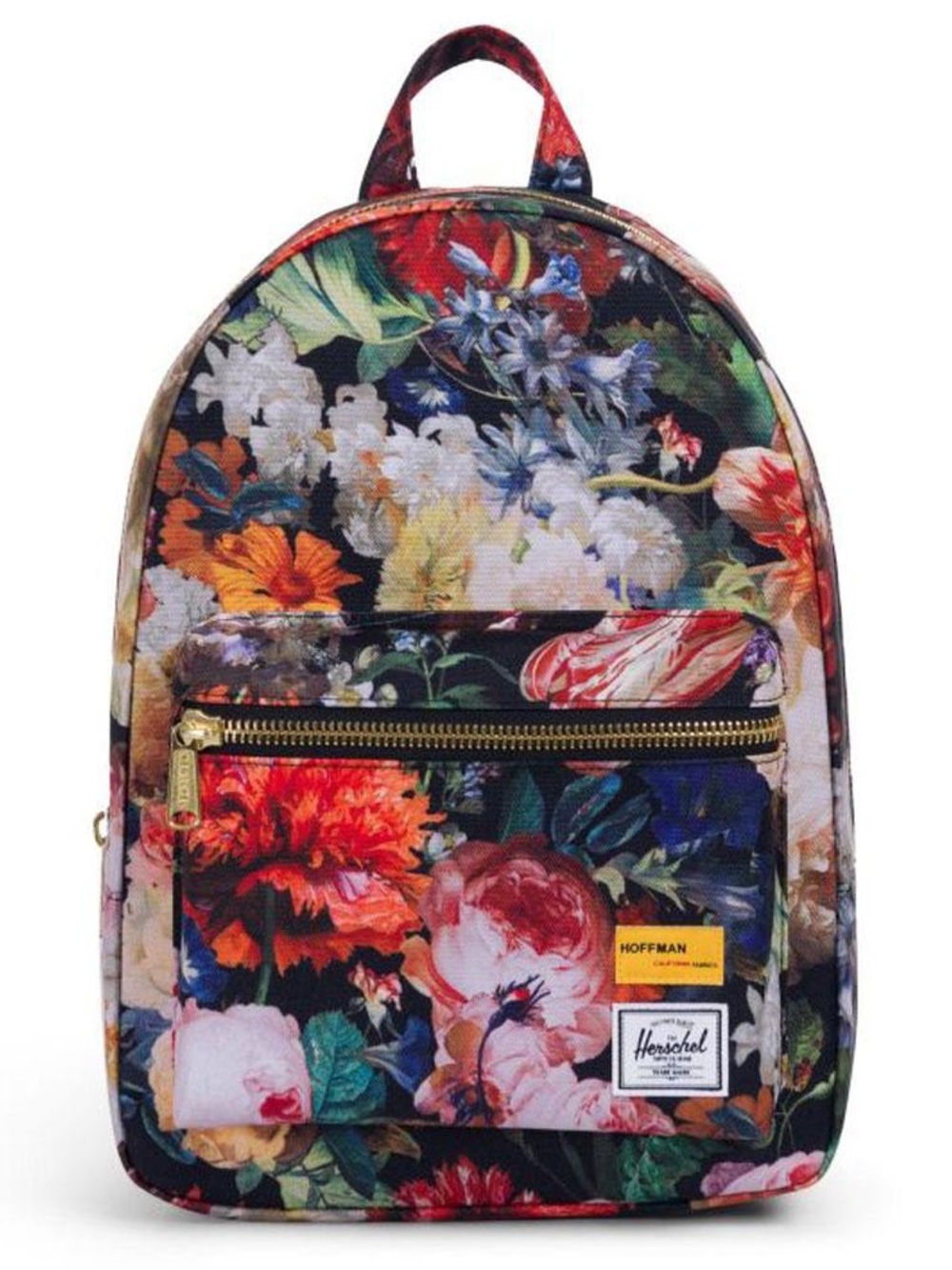 Herschel Supply Company Floral Mini Backpack in Black with Multicolor Blooms